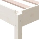 vidaXL Lit empilable Blanc 100x200 cm Bois de pin massif
