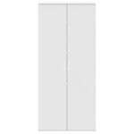 vidaXL Cabinet à chaussures Blanc 80 x 39 x 180 cm Bois d'ingénierie