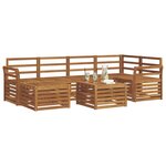 vidaXL Ensemble de canapés d'extérieur 7 pc Naturel Polyester
