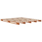 vidaXL Lit de palette sans matelas cire marron 180x200 cm pin massif