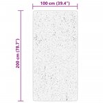vidaXL Tapis HUARTE à poils courts doux et lavable beige 100x200 cm