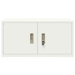 vidaXL Armoire de rangement Blanc 80 x 40 x 40 cm Acier