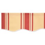 vidaXL Tissu de Remplacement de Store pour Cadre de 3.5x2 m Rayures Multicolores