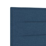 Cadre de lit en tissu bleu vidaXL 100x200 cm