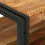 vidaXL Table basse Marron 120 x 50 x 38 cm Bois d'acacia massif