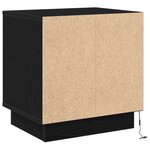 vidaXL Cabinet de chevet avec 2 Pièces Noir 44 x 34 5 x 45 cm