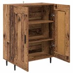 vidaXL Buffet Bois Ancien 69 5 x 34 x 90 cm Bois d'ingénierie et fer
