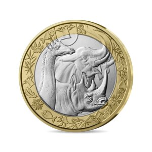 Les animaux du monde Monnaie de 5€ métal commun - Les animaux de la savane