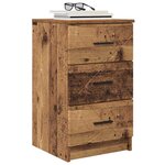 vidaXL Cabinet de chevet Bois ancien 38 x 38 x 66 cm Bois d'ingénierie