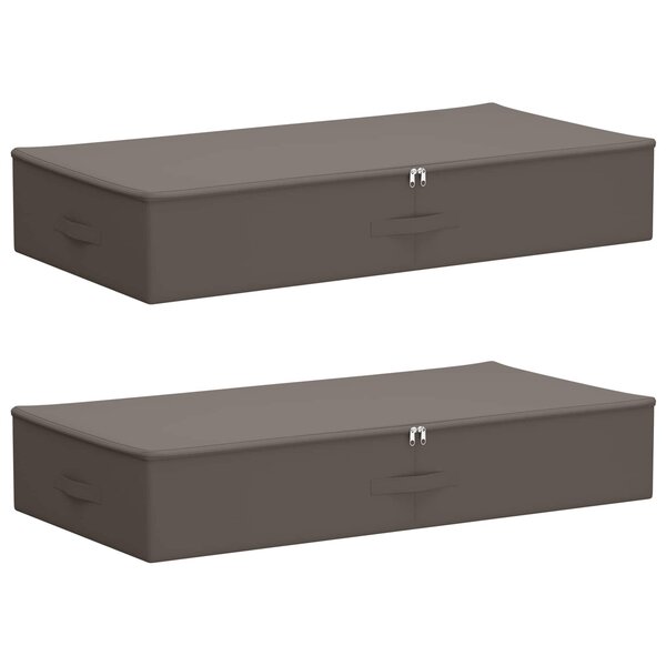 vidaXL Boîte de rangement 2 pc Tissu intissé 90 x 48 x 15 cm 64 8 L