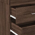 vidaXL Buffet haut chêne marron 45x42 5x185 cm bois d'ingénierie