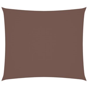 vidaXL Voile de parasol tissu oxford rectangulaire 2x2 5 m marron
