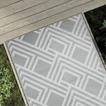 vidaXL Tapis d'extérieur Gris 120x180 cm PP