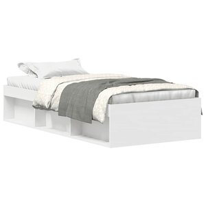 vidaXL Cadre de lit sans matelas blanc 90x190 cm