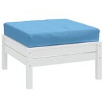 vidaXL Coussin de palette bleu mélangé 60x60x9 5 cm tissu