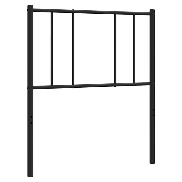 vidaXL Tête de lit métal noir 100 cm