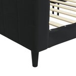 vidaXL Lit de repos sans matelas noir 80x200 cm velours