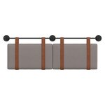 vidaXL Tête de lit suspendue Taupe PU antique