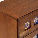 vidaXL Cabinet de chevet Marron 50 x 33 x 62 cm Bois de mangue massif