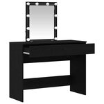 vidaXL Coiffeuse Chêne noir 100 x 40 x 130 cm Bois d'ingénierie