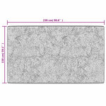 vidaXL Tapis lavable gris et doré 150x230 cm antidérapant