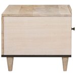 vidaXL Table basse Beige 80 x 50 x 40 cm bois de manguier massif