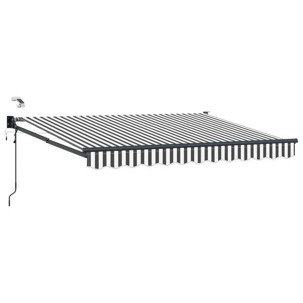 vidaXL Auvent rétractable électrique Anthracite et blanc 3 x 2 5 m