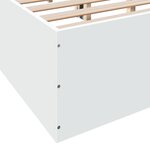 vidaXL Cadre de lit sans matelas blanc 140x200 cm