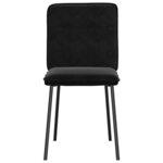 vidaXL Chaises à manger lot de 6 noir velours