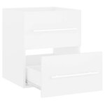 vidaXL Armoire d'évier Blanc 41x38 5x48 cm Bois d’ingénierie