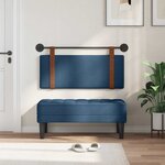 vidaXL Tête de lit suspendue Bleu PU antique
