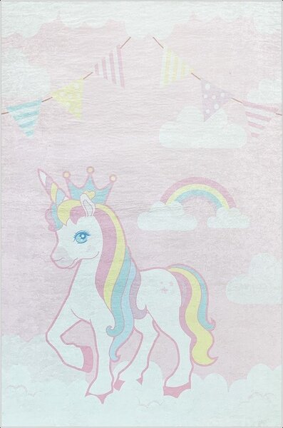 Tapis pour chambre Enfant 80 x 150 cm - Rose