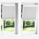 vidaXL Store plissé gris clair 110x100cm largeur du tissu 109 4cm