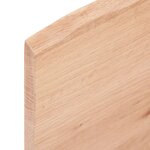 vidaXL Étagère murale marron clair 80x10x2 cm bois chêne massif traité