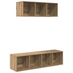 vidaXL Ensemble de meubles TV 2 Pièces chêne artisanal 37 x 37 x 142.5 cm