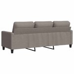 vidaXL Canapé à 3 places Taupe 180 cm Tissu