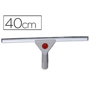 Raclette industrielle q-connect vitres manche acier lame plastique largeur 40cm