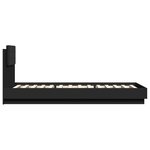vidaXL Cadre de lit sans matelas noir 90x200 cm