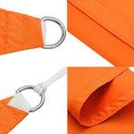 vidaXL Voile de parasol tissu oxford rectangulaire 4x5 m orange