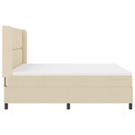 vidaXL Lit avec matelas à ressorts - Crème 180x200 cm