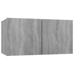 vidaXL Ensemble de meubles TV 5 Pièces Sonoma gris Bois d'ingénierie