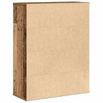 vidaXL Bibliothèque vieux bois 60x24x76 5 cm bois d'ingénierie