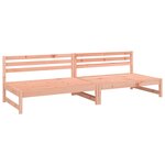 vidaXL Canapés centraux de jardin 2 Pièces 120x80 cm bois massif douglas