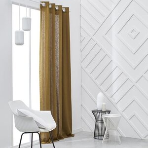 Rideau à oeillets 140 x 240 cm -Bronze