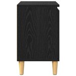 vidaXL Cabinet de chevet Chêne noir 40 x 30 x 50 cm Bois d'ingénierie