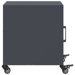 vidaXL Table de chevet anthracite 36x39x43 5 cm acier