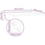 vidaXL Auvent rétractable automatique marron 450x300 cm