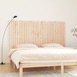 vidaXL Tête de lit murale 204x3x110 cm Bois massif de pin