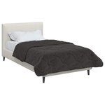 vidaXL Duvet d'hiver 155 x 200 cm Hiver Anthracite Respirant