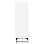 vidaXL Buffet avec portes en verre blanc 35x37x120 cm